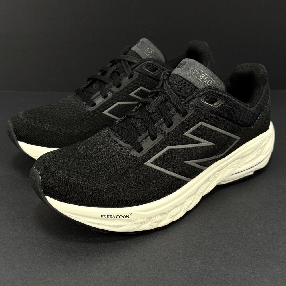 New Balance 860v14 Women’s Size 10 Black White Running Shoes W860A14 NB